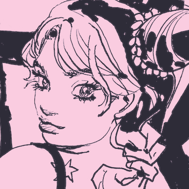 lexpinkmoon's profile picture. lex | they/she | 25+ | queer | chronic dumbass | pfp and header: hirohiko araki