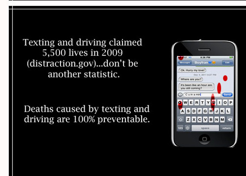 txtndrive's profile picture. We are a group of students at the University of Kentucky that are dedicated to informing the public on the dangers of texting and driving.