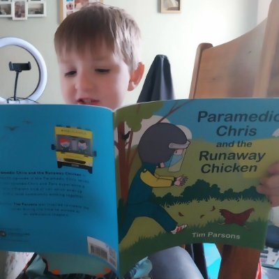 The paramedic Chris children's book series are aimed at supporting children struggling with anxiety and fear.