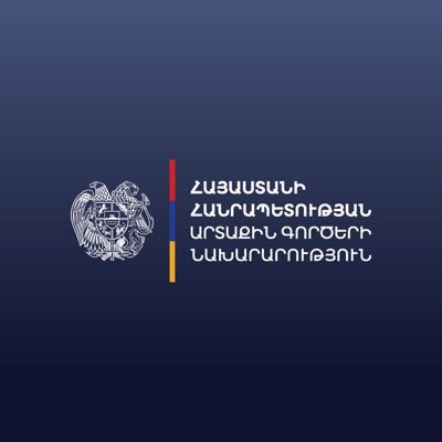 Official account of Ministry of Foreign Affairs of @Armenia 🇦🇲| FM @AraratMirzoyan | @ArmSpoxMFA| https://t.co/OarDeHAp7m