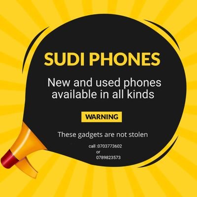 SudiVibes's profile picture. Sudi phones and accessories..... 
+256703773602