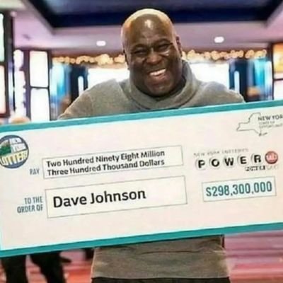 I'm Dave Johnson the winner of the powerball lottery I won $283.3 million. I'm giving out $30,000 to my first 2k followers...