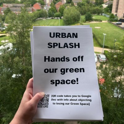 We're a group of residents at Park Hill, Sheffield trying to stop @urban_splash paving over our lovely green spaces to build a car park 🚨

#SaveOurSpaces