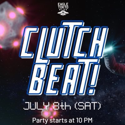 2013年8月スタート☆ 楽しく踊れて！楽しく呑める！イベント『CLUTCH BEAT！』の公式アカウントです！沖縄出身のTAMA TETとSHIMOTATSU、北海道出身のSAT-CとYu-suke プレイスタイルもジャンルも様々な4人が、今年もハジけます！