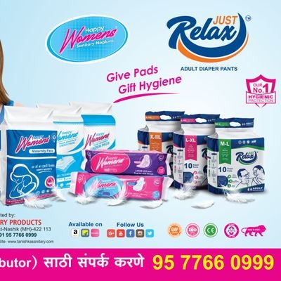 TANISHKA SANITARY PRODUCT'S
Visit- https://t.co/yRuUIS9Jqs
●Sanitary pad
●Maternity pads
●Underpad sheet
●Adult Diaper (Pant)

Mfg & Marketed by