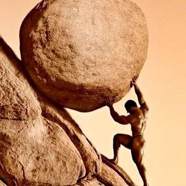 In Greek mythology, Sisyphus or Sisyphos was the founder and king of Ephyra. Hades punished him for cheating death twice by forcing him to roll an immense bould