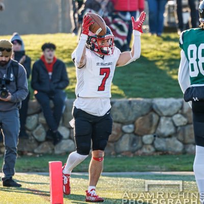 St. Sebastain’s 2023 (MA) | WR #7 | 5’9 175lbs. | 40 time: 4.56 | Email: jaboyle26@gmail.com | Head Coach Dan Burke: 617-694-7206 | Bates Football ‘27