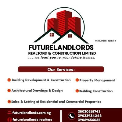 A real estate and construction company RC Number:3175784
Sales and rentals
lands for sale,
building contract,
cars sales,
invest
https://t.co/VdDYni5KEC