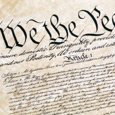 We the People of the United States, in Order to form a more perfect Union, establish Justice, insure domestic Tranquility, provide for the common defense...