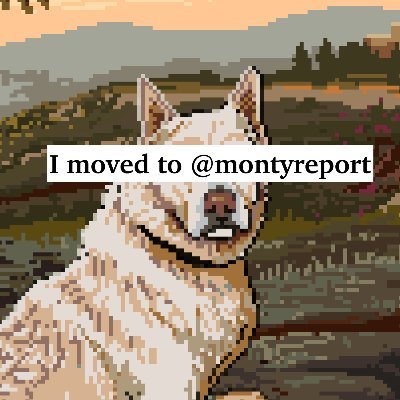 My profile has officially moved to @montyreport. Please follow me there.