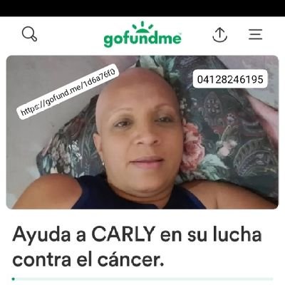 ayúdame a ganarle la batalla al cáncer de seno 🙏🙏🙏