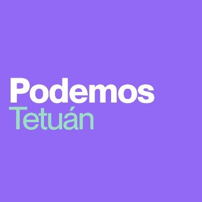 Cuenta Oficial Círculo Podemos Tetuán.
¡𝗔𝘆𝘂́𝗱𝗮𝗻𝗼𝘀 𝗮 𝗱𝗶𝗳𝘂𝗻𝗱𝗶𝗿! 
𝐄𝐧𝐭𝐫𝐚 𝐞𝐧:  https://t.co/3Snwee9VKV