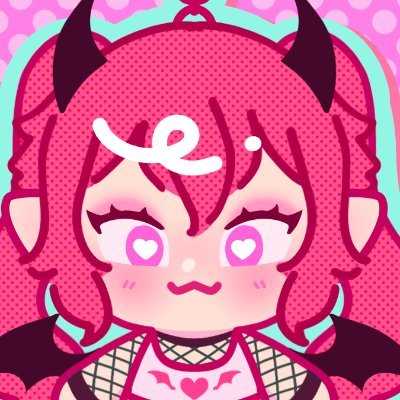 Crying Demon Girl Emote Twitch Discord Demon Kawaii 