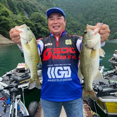 バス釣りやってます。週末は池原ダム、琵琶湖、三瀬谷、時々七色、野池に出没します。釣りに行かない日はサーキットに居る事が多いです。SDG勤務