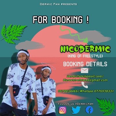 DERMICFAM's profile picture. NicoDermic on da flow...pe4mer n recording artist..aka King ya freestyle asa zwi nwali. makin music witout pen n paper..4 bookings 0726938331/0685888785