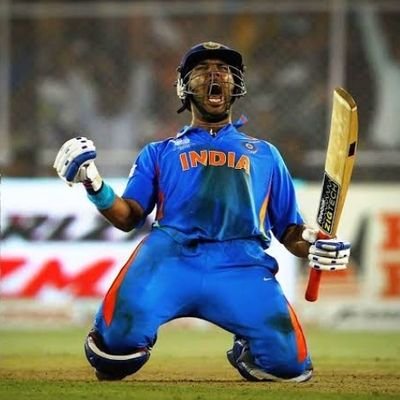 Yuvraj all time greatest player. The man of gold arm. 2011 world cup man  
 of the tournament.