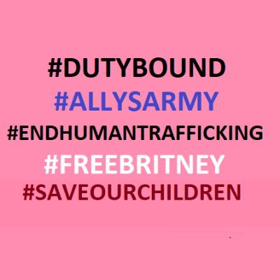 #dutybound #allysarmy #endhumantrafficking #freebritney #saveourchildren #occupythegetty
#catmom