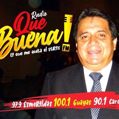 Periodista a tiempo completo. https://t.co/xTAonUdqD7. Radio QUE BUENA  100.1 FM Guayaquil, 97.9 FM Esmeraldas y 90.1  FM Carchi.
Cumpleaños 25 julio.