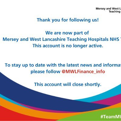 SONHSProcureme1's profile picture. The new Twitter account for the new Trust (MWL) is @MWLFinance_Info