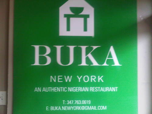 an authentic nigerian restaurant.