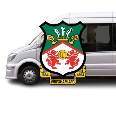 Retired coach driver running minibuses for fellow Wrexham fans next season, at a reasonable price amid the cost of living crisis. Pickup @ Wxm General Stn #FID