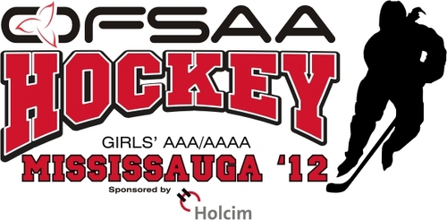 The 2012 OFSAA Girls' Hockey Championship will be held this March in Mississauga.The championship will host the top 16 Ontario High School teams.See you there!