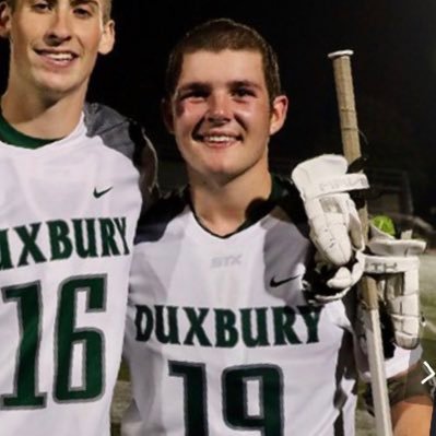 Duxbury 2025 | Lacrosse - Football | 5’11 190 | Lacrosse: Defense/LSM | Football Captain: C/DE | johnrovo24@gmail.com | cell:781-422-4040 | #SHL |