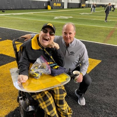 I have cerebral palsy but I help with college football recruiting for the University of Iowa
