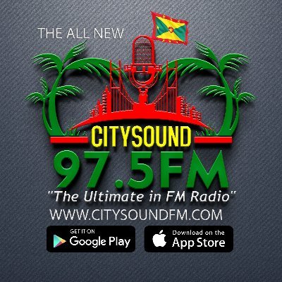 Citysound975FM's profile picture. #TheAllNew #CitysoundFM #Broadcasting #LIVE fr #Grenada #Carriacou #PetiteMartinique #ListenLIVE 97.5FM #ListenONLINE https://t.co/R0vX1uvbL3 Our #App Citysound FM