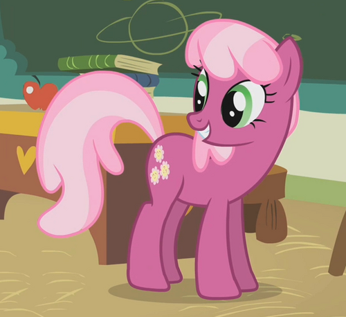 I am the schoolteacher in Ponyville. I care about each of my young pony students, and love to help them learn and grow. (EDT)