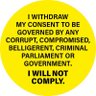 NonBorg's profile picture. #donotconsent #iwillnotcomply