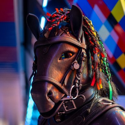 Rye the pan pony who is also REALLY into rubber. 18+. Not here anymore because musky is a transphobe racist asshat.