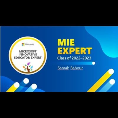 Samah bahour
Chemistry Teacher from Palestine
#MieExpert 2022#T4ambasador