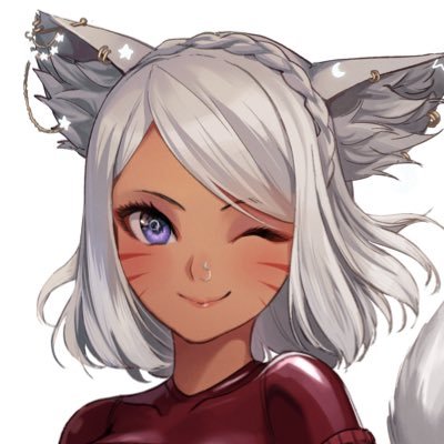 Just your average fluffy tailed purple eye miqote that enjoys gposing and venue hopping on her free time