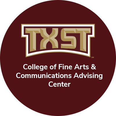 We provide advising for academic and administrative issues to current majors or minors within the College of Fine Arts and Communication.