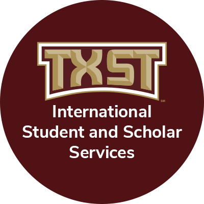 We are the International Student & Scholar Services (ISSS) at Texas State University. We post about free programming and important immigration-related updates!