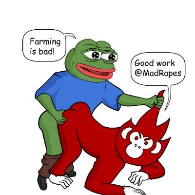 $MADRAPES got raped by Pepe the Frog for farming us with his shitty calls.

Let's expose the biggest farmer on ERC20.

https://t.co/quMni6Y0lz