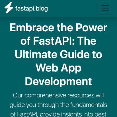 Your #fastapi learning platform