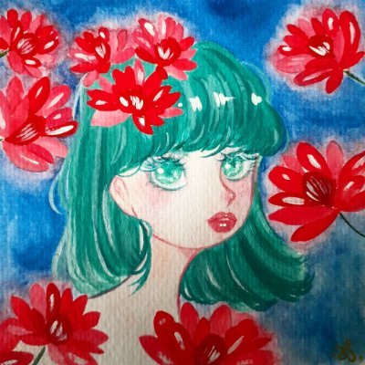 suebearie's profile picture. An illustrator who loves creating traditional and digital artworks.