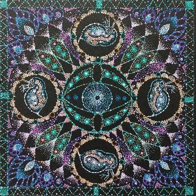 R_shimauchi3's profile picture. 見る視点によって異なる点描の魅力を発信しています。鳥居や神社がなどの日本の風景をよくかきます。剣鉾やってます。#油絵 #ボールペン #点描画 京都在住 #artists #曼荼羅　 販売はこちら▼