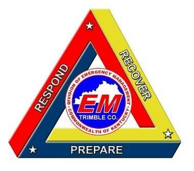 Trimble County Emergency Management
Director Ronnie McCane
PO Box 279, Bedford, KY 40006
Phone Office: 502-255-4281 F
ax: 502-255-0066 Emergency: 911