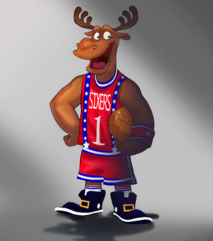 PhilE_Moose's profile picture. The new mascot for the 76ers, and happy to have my new home in Philly.  I will do moose stuff for money. Hip-Hop's predecessor.