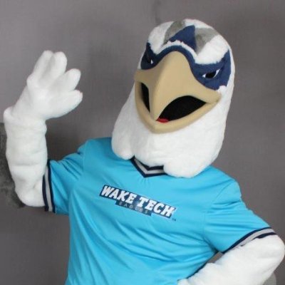 Talon the Eagle proudly representing @WakeTechCC in Wake County, NC.
I am a Wake, see me fly high