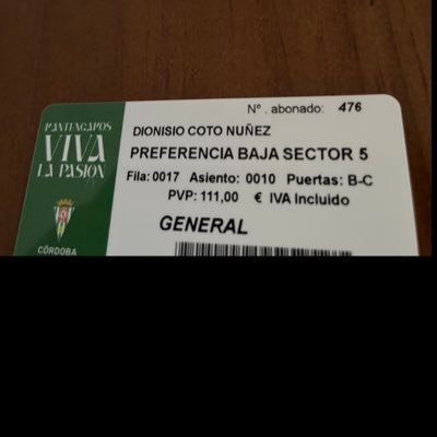 Director Financiero en @cotocontigo (https://t.co/0Lcqk7fNJK) Y socio 476 del Córdoba C.F. Nacido en Córdoba y residente en Sevilla