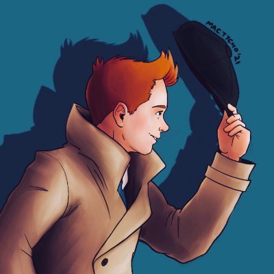 「Me? My name isn't that important for you, I'm simply Tintin.」