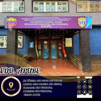 Cuenta Oficial de la Delegación Estadal Apure CICPC