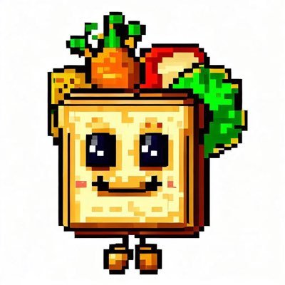 Pixilated Toasts in Bits stored on the #Polygon blockchain || Inspiration 🍞 @ToastPunk || #GetThatBit #ToastPunkBits #BitByBit #BreadFamily🍞