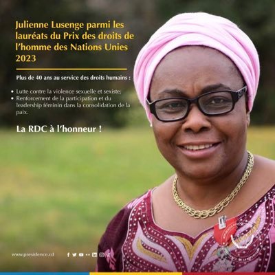 Présidente du conseil d'administration de @sofepadi et Directrice du Fonds pour les Femmes Congolaises @ffcrdc