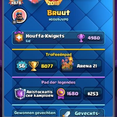 🇳🇱 22 years
CR player
PR 9000 trophies, #878 ladder finish