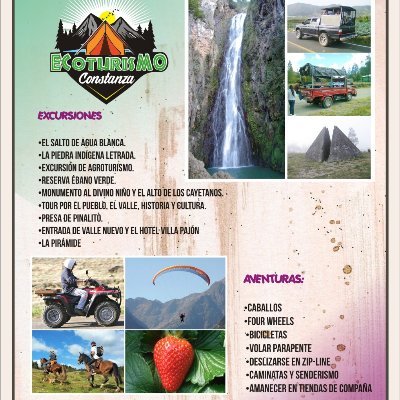 Erivan Bittar es Agrónomo, guía turístico, emprendedor, amante del medio ambiente y las montañas. Administrador de Ecoturismo Constanza. Cel: +1-849-360-7943